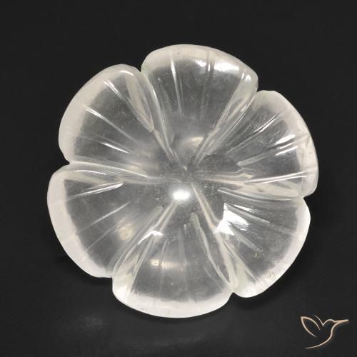 10.91ct 天然 非常浅的粉红色 芙蓉石, 花形切割, 透明