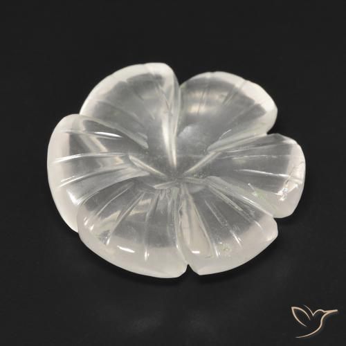 10.91克拉天然芙蓉石，花形切割，透明