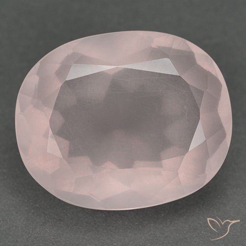 14.00ct 天然 浅粉色 芙蓉石, 椭圆形, 透明