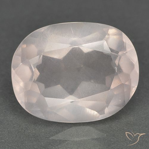 6.35ct 天然 中浅粉色 芙蓉石, 椭圆形, 透明