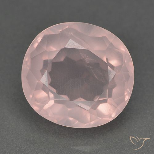 11.37ct 天然 中粉红色 芙蓉石, 椭圆形, 透明