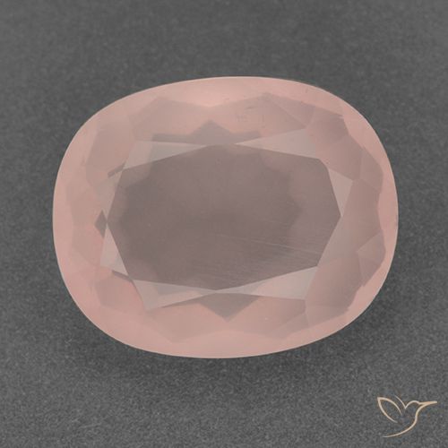 10.02ct 天然 鲑肉粉色 芙蓉石, 椭圆形, 透明