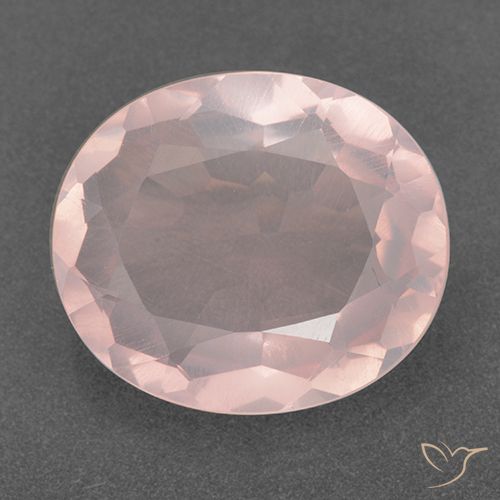 13.18ct 天然 玫瑰粉色 芙蓉石, 椭圆形, 透明