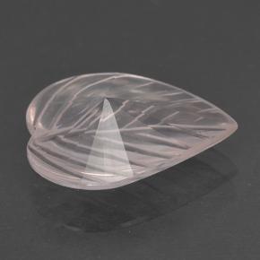 3.32克拉天然粉色粉晶，花形切工，14.1×10毫米，透明