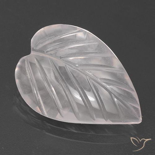 2.79ct 天然 非常浅的玫瑰粉色 芙蓉石, 花形切割, 透明