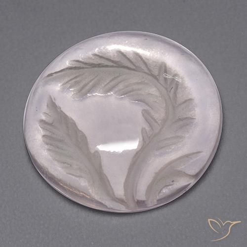 8.30ct 天然 非常浅的玫瑰粉色 芙蓉石, 圆形的, 透明