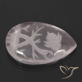 10.10克拉天然芙蓉石，梨形，透明