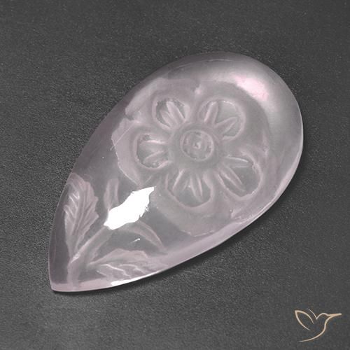 13.62ct 天然 非常浅的粉红色 芙蓉石, 梨形, 透明