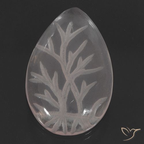 10.17ct 天然 无色 芙蓉石, 梨形, 透明