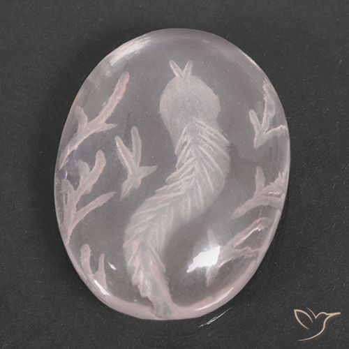 16.91ct 天然 浅粉色 芙蓉石, 椭圆形, 透明