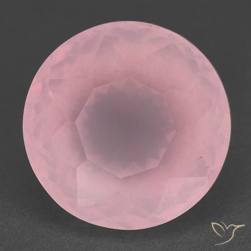 11.73ct 天然 中粉红色 芙蓉石, 圆形的, 半透明