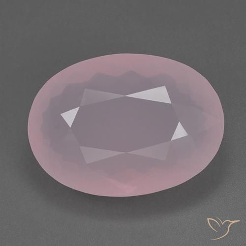 80.59ct 天然 玫瑰粉色 芙蓉石, 椭圆形, 透明