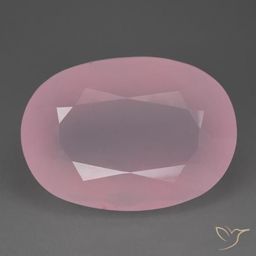 112.60ct 天然 中深粉色 芙蓉石, 椭圆形, 透明