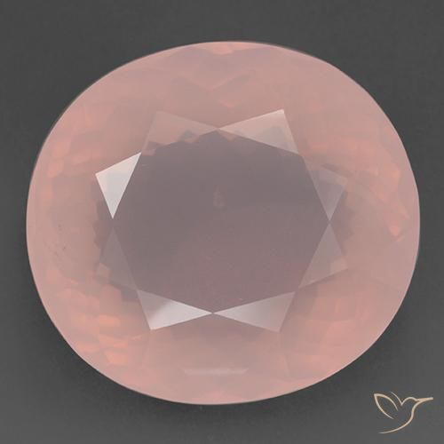 127.53ct 天然 火烈鸟粉色 芙蓉石, 椭圆形, 透明