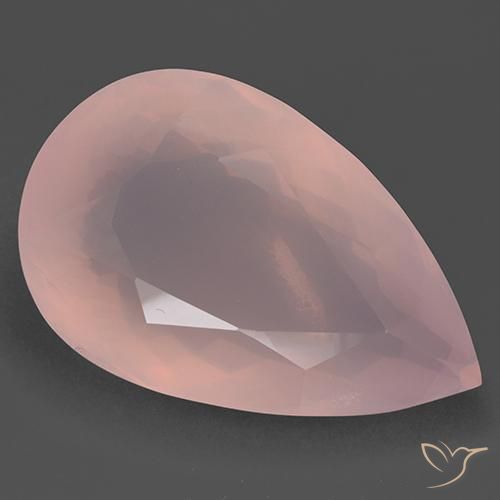 167.02ct 天然 玫瑰粉色 芙蓉石, 梨形, 透明