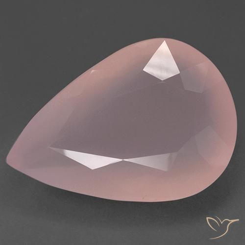 188.20ct 天然 中粉红色 芙蓉石, 梨形, 半透明