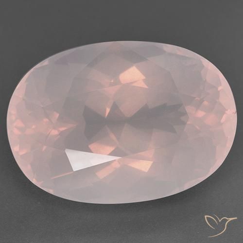 51.90ct 天然 浅粉色 芙蓉石, 椭圆形, 透明