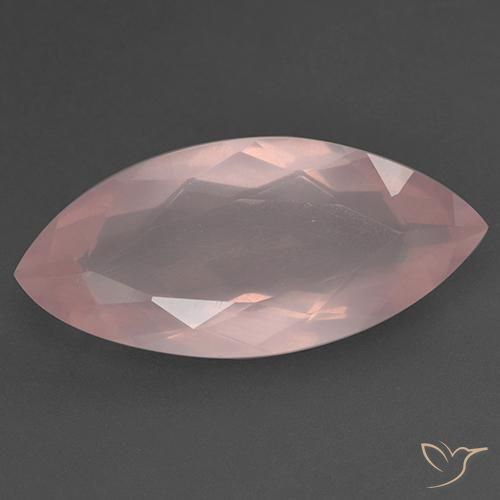 18.58ct 天然 鲜艳的粉红色 芙蓉石, 榄尖形, 透明