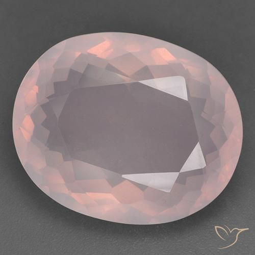 24.14ct 天然 玫瑰粉色 芙蓉石, 椭圆形, 透明