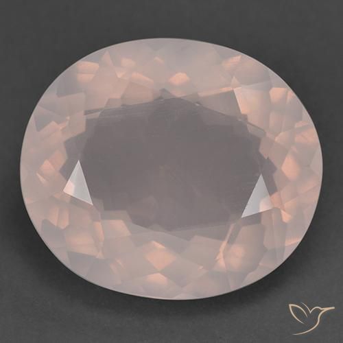 25.35ct 天然 浅粉色 芙蓉石, 椭圆形, 透明