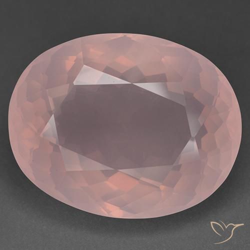 56.48ct 天然 玫瑰粉色 芙蓉石, 椭圆形, 透明