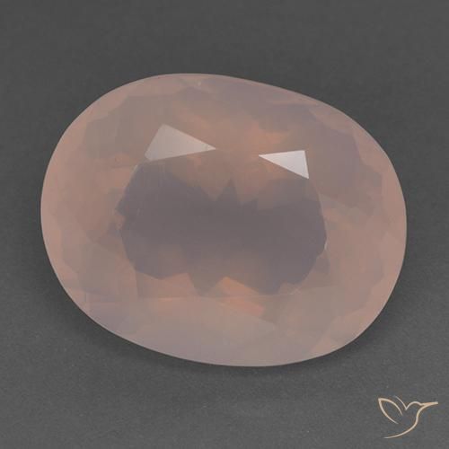 22.88ct 天然 中粉红色 芙蓉石, 椭圆形, 透明