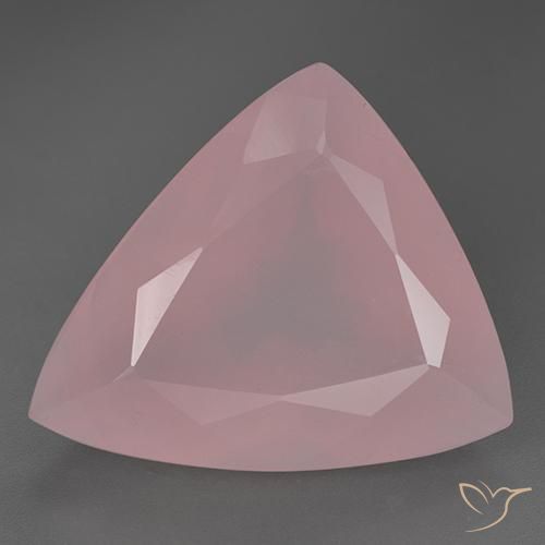 55.58ct 天然 粉色调 芙蓉石, 胖三角形, 透明