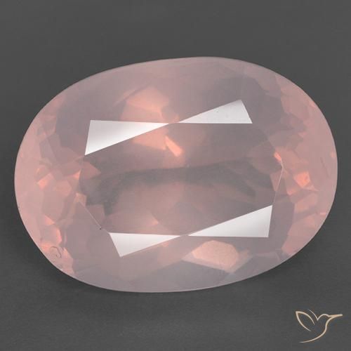 28.05ct 天然 鲜艳的粉红色 芙蓉石, 椭圆形, 透明