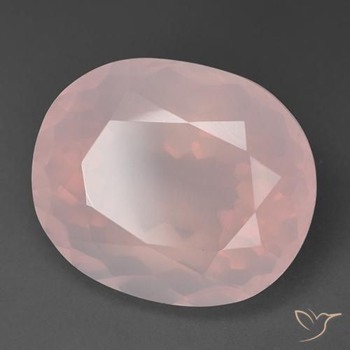 35.66ct 天然 浅粉色 芙蓉石, 椭圆形, 透明