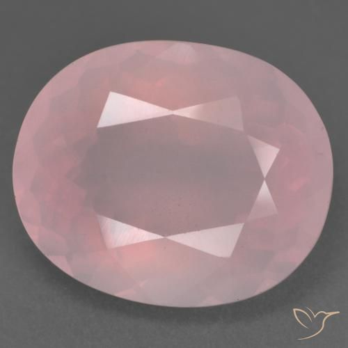 22.53ct 天然 中粉红色 芙蓉石, 椭圆形, 透明