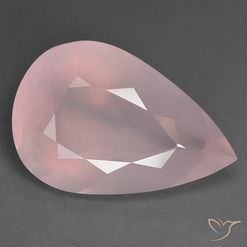 43.39ct 天然 玫瑰粉色 芙蓉石, 梨形, 透明