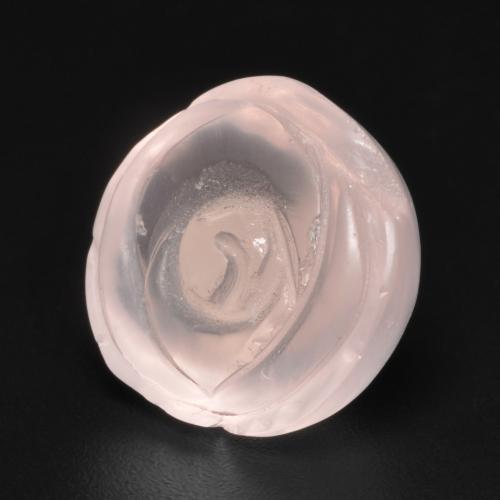 14.00克拉天然粉色粉晶，花形切工，15.9×15.2毫米，半透明
