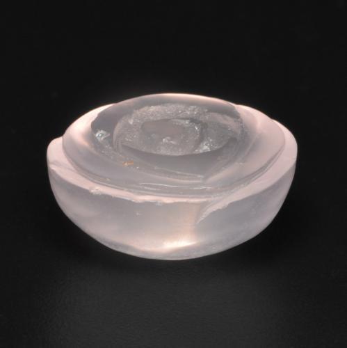 14.00克拉天然粉色粉晶，花形切工，15.9×15.2毫米，半透明