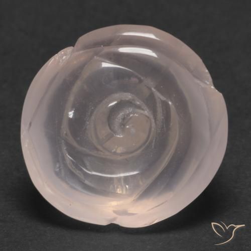 17.48ct 天然 火烈鸟粉色 芙蓉石, 花形切割, 半透明