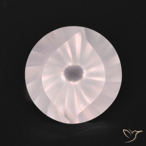 5.53ct 天然 浅粉色 芙蓉石, 圆形的, 透明