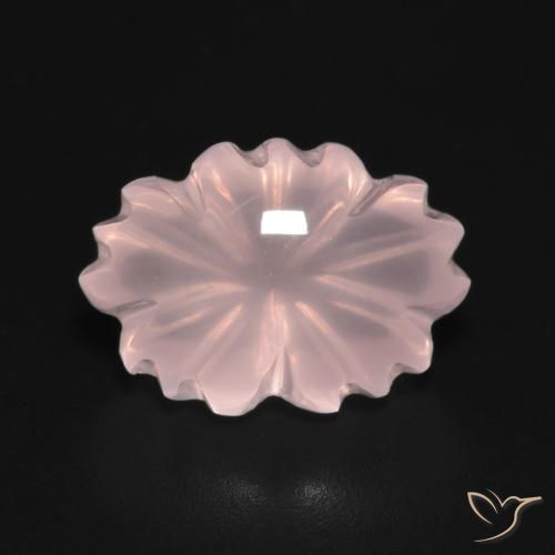 6.32ct 天然 浅粉色 芙蓉石, 花形切割, 透明