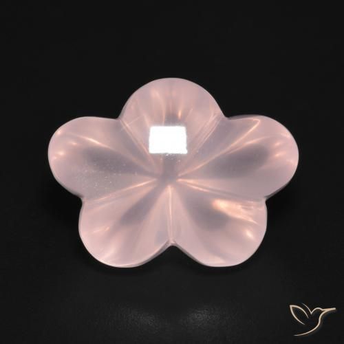 9.48ct 天然 中浅粉色 芙蓉石, 花形切割, 透明