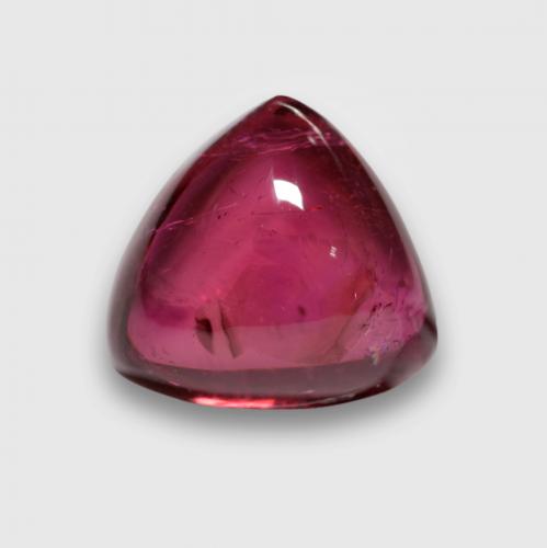 3.76克拉天然紫色红碧玺，三角形，9.2×8.8毫米，透明