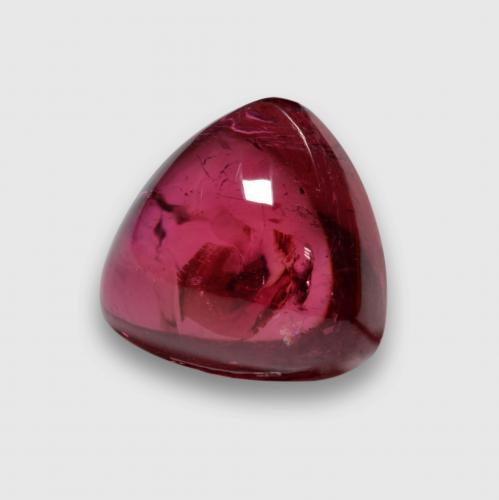 3.76克拉天然紫色红碧玺，三角形，9.2×8.8毫米，透明