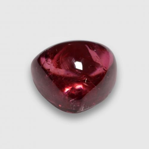 3.76克拉天然紫色红碧玺，三角形，9.2×8.8毫米，透明