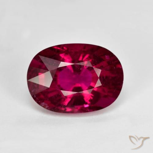 3.45ct 天然 暗红色 红碧玺, 椭圆形, VS-SI