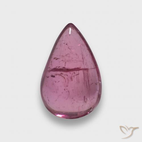 2.27ct 天然 深品红色-粉红色 红碧玺, 梨形, 透明