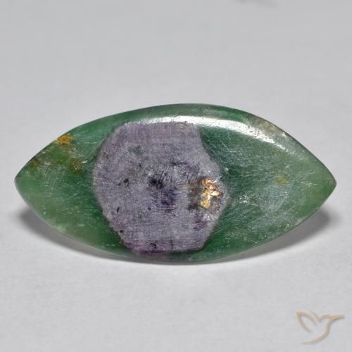 7.35ct 天然 彩色 铬云母红宝石, 榄尖形, 半透明
