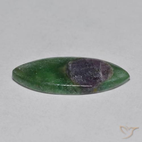 3.75克拉天然铬云母红宝石，榄尖形，半透明