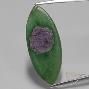 5.57ct 天然 彩色 铬云母红宝石, 榄尖形, 半透明