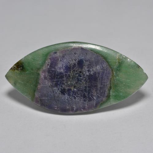 14.95克拉天然铬云母红宝石，榄尖形，半透明