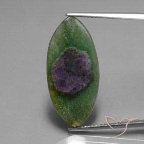 7.98ct 天然 彩色 铬云母红宝石, 榄尖形, 半透明