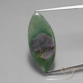 6.72ct 天然 彩色 铬云母红宝石, 榄尖形, 半透明