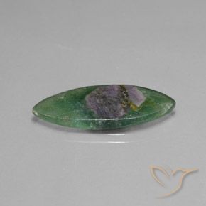 6.72克拉天然铬云母红宝石，榄尖形，半透明