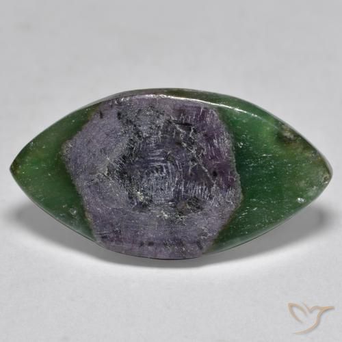 7.88ct 天然 彩色 铬云母红宝石, 榄尖形, 半透明